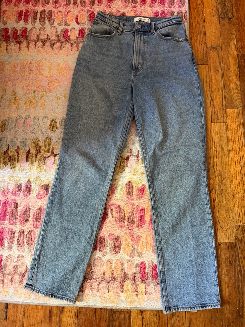 Abercrombie & Fitch Curve Love 90’s Straight Ultra High Rise